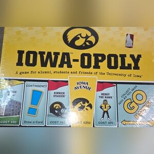 Iowa-Opoly Board Game - University of Iowa Hawkeyes Edition (Yellow)